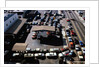 Aerial View of Cars Lining Up for Rationed Gas by Anonymous