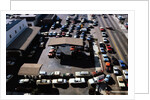 Aerial View of Cars Lining Up for Rationed Gas by Anonymous