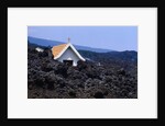 Lava Flow Burying Chapel by Anonymous