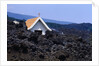 Lava Flow Burying Chapel by Anonymous