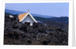 Lava Flow Burying Chapel by Anonymous