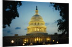United States Capitol Building at Dusk by Anonymous