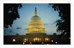 United States Capitol Building at Dusk by Anonymous