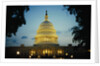 United States Capitol Building at Dusk by Anonymous