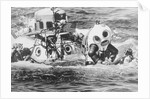 Sylvia Earle Descending Into the Ocean by Anonymous