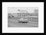 Large Sign from America to Canada Alongside Highway by Anonymous