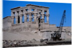 Crane Moving Trajan's Kiosk by Anonymous