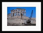 Crane Moving Trajan's Kiosk by Anonymous