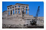 Crane Moving Trajan's Kiosk by Anonymous