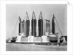 Suspension Bridge Building by Anonymous