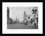 Hollywood Boulevard Decorated for Christmas by Anonymous