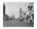 Hollywood Boulevard Decorated for Christmas by Anonymous