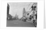 Hollywood Boulevard Decorated for Christmas by Anonymous
