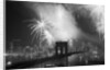 Fireworks over the Brooklyn Bridge by Anonymous