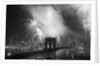 Fireworks over the Brooklyn Bridge by Anonymous