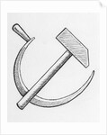 Communist Emblem of the Hammer and Sickle by Anonymous