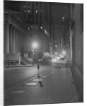 View of Wall Street Offices Working at Night by Anonymous