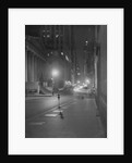 View of Wall Street Offices Working at Night by Anonymous