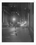 View of Wall Street Offices Working at Night by Anonymous