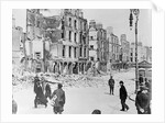 View of Destroyed Buildings in Dublin by Anonymous