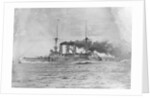 German Battleship Being Sunk by Anonymous