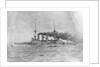 German Battleship Being Sunk by Anonymous