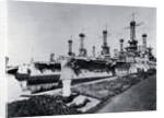 Ships Docked at Navy Yard by Anonymous