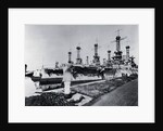 Ships Docked at Navy Yard by Anonymous