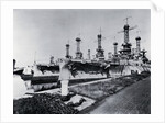 Ships Docked at Navy Yard by Anonymous