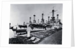Ships Docked at Navy Yard by Anonymous