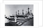 Ships Docked at Navy Yard by Anonymous