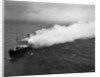 Aerial View of a Burning Ship by Anonymous