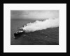 Aerial View of a Burning Ship by Anonymous