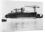 View of French Liner Normandie Being Constructed by Anonymous