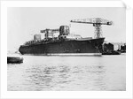 View of French Liner Normandie Being Constructed by Anonymous