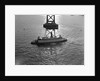 Ferryboat Sailing Past a Pier Tower by Anonymous