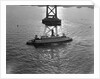 Ferryboat Sailing Past a Pier Tower by Anonymous