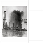 View of Gushing Oil Well by Anonymous