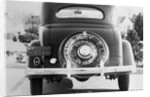 Rear View of Car With Huey P. Long Advertisement by Anonymous