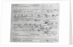 Mae West Marriage License by Anonymous