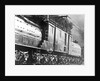 Steam Railroad Running Along Tracks by Anonymous
