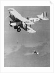 Man Jumping from Airplane by Anonymous