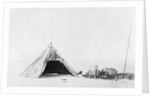 View of Secluded Tent in Antarctica in The Snow by Anonymous