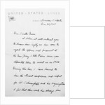 Page One of Letter from Charles Lindbergh by Anonymous