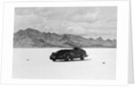 G.E.T. Eyston Breaking Speed Record in Automobile by Anonymous