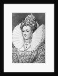 Engraving of Queen Elizabeth I in Royal Dress by Anonymous