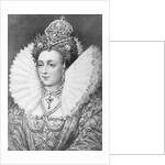 Engraving of Queen Elizabeth I in Royal Dress by Anonymous