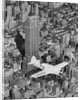 Hawks Airplane in Flight over New York City by Anonymous