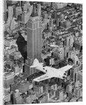 Hawks Airplane in Flight over New York City by Anonymous