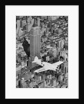 Hawks Airplane in Flight over New York City by Anonymous